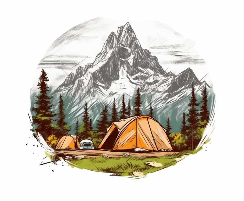 دانلود طرح پیک نیک در کوهستان