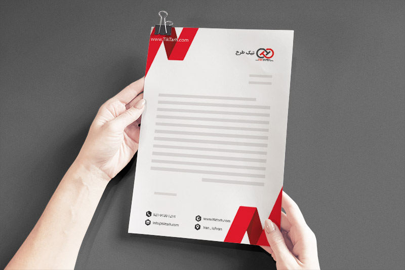 دانلود طرح لایه باز سربرگ قرمز
