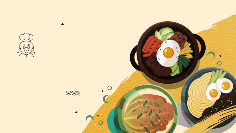 طرح لایه باز پس زمینه طبخ غذا