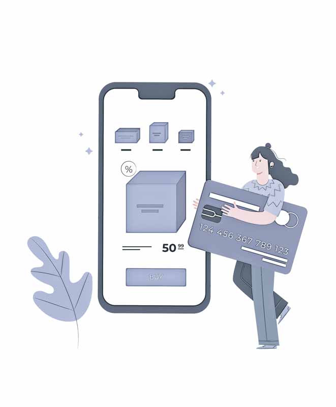 وکتور مفهومی خرید اینترنتی