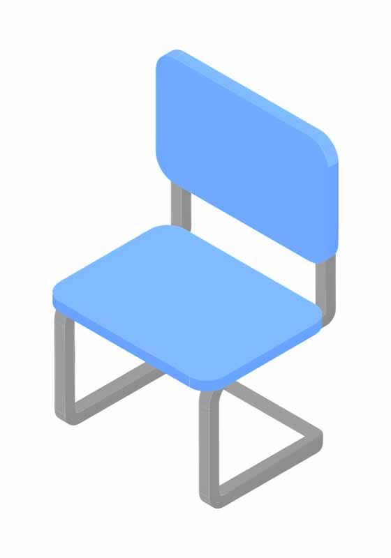 دانلود طرح صندلی آبی