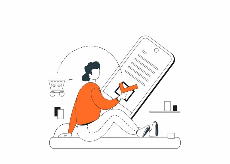 وکتور مفهومی خرید دیجیتالی