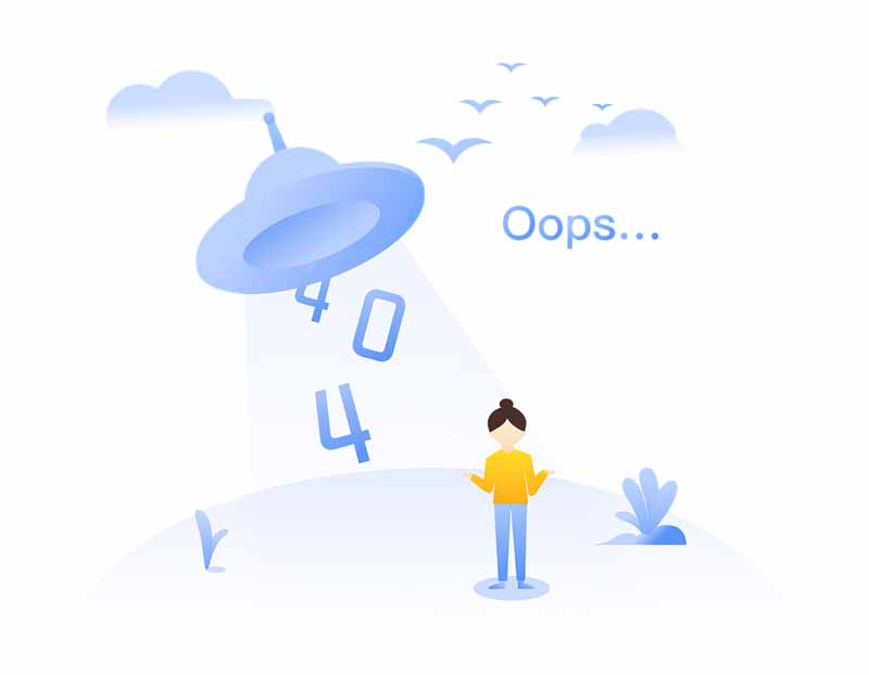 وکتور مفهومی ارور 404