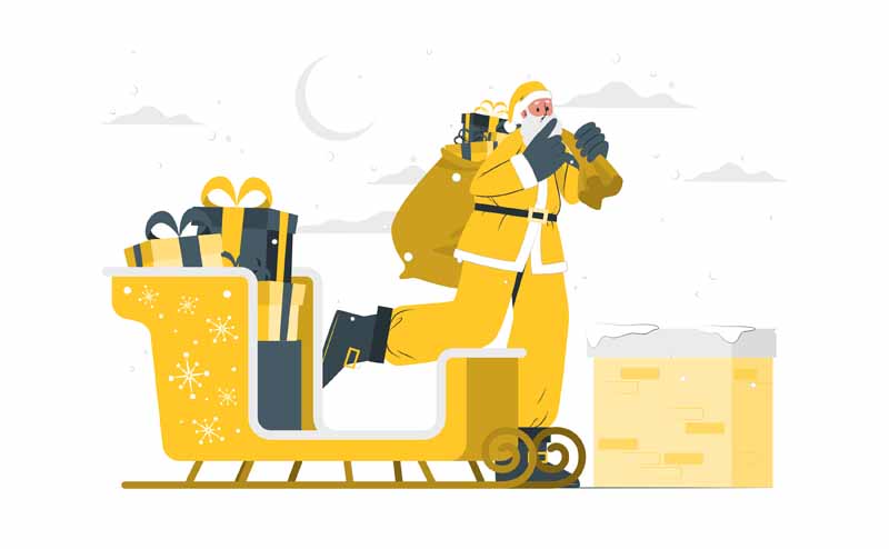 دانلود وکتور مفهومی بابانوئل