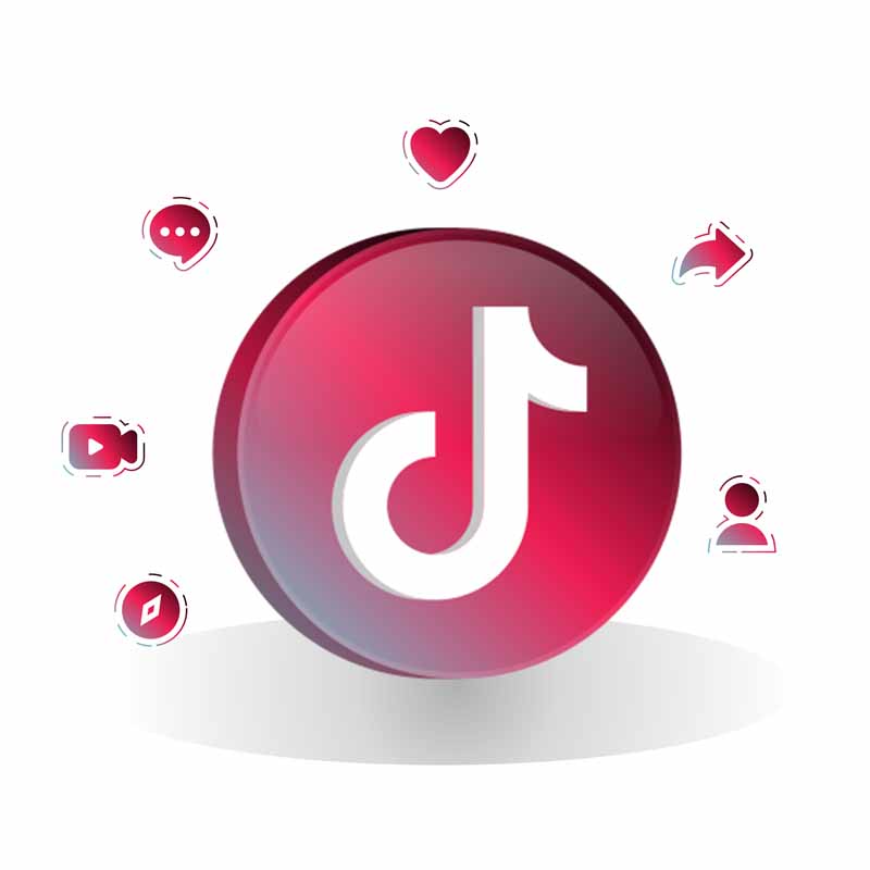 دانلود طرح آیکون تیک تاک قرمز