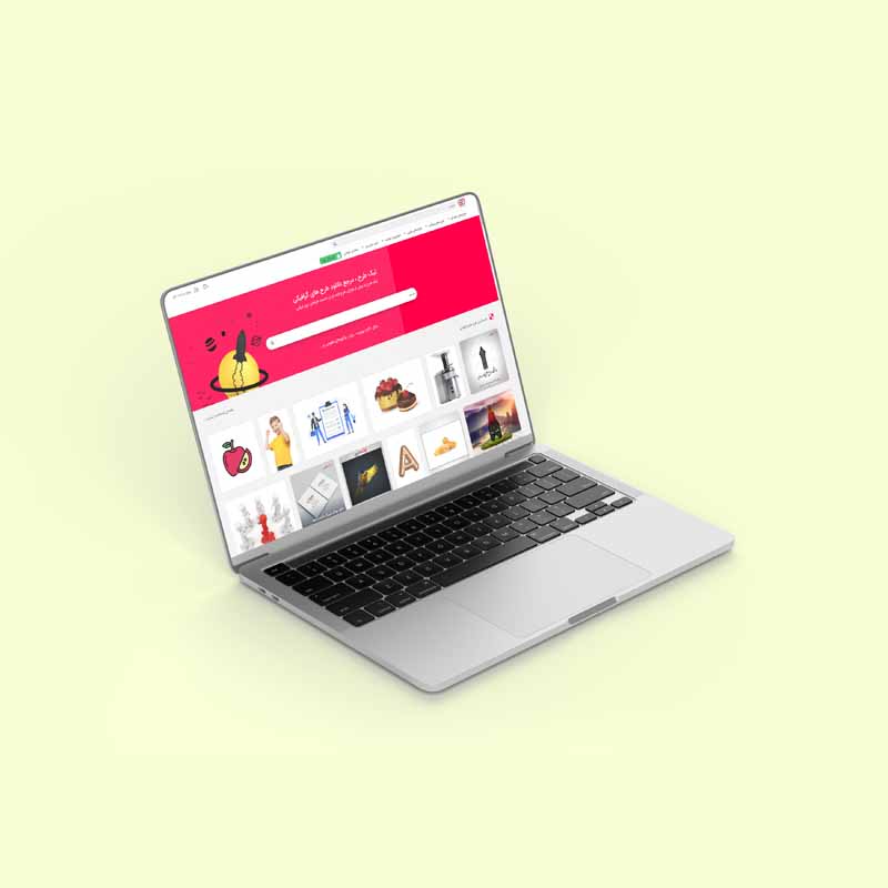 طرح موکاپ لپ تاپ