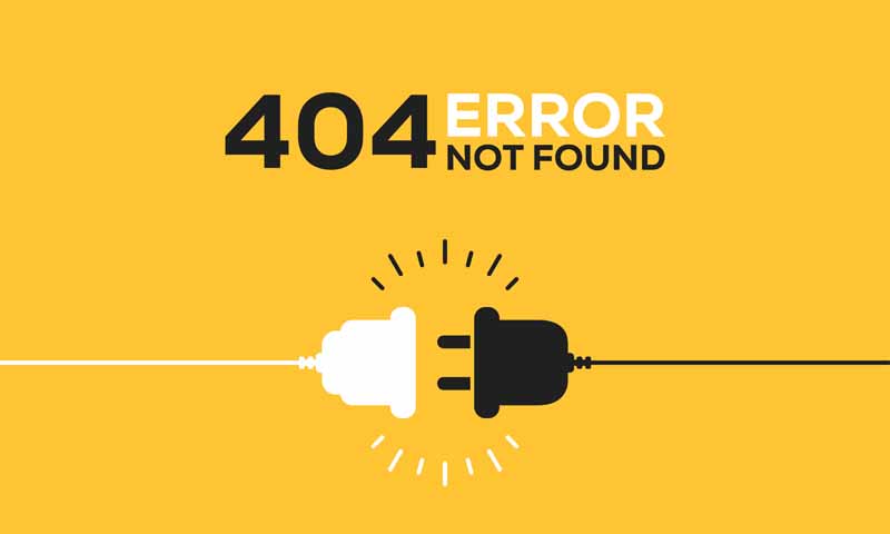 دانلود طرح لایه باز قطع وب و ارور 404