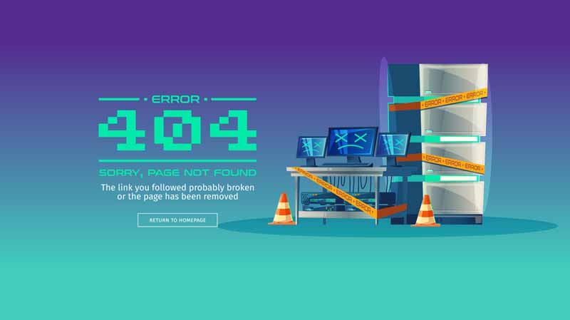 دانلود طرح لایه باز ارور 404 عدم دسترسی