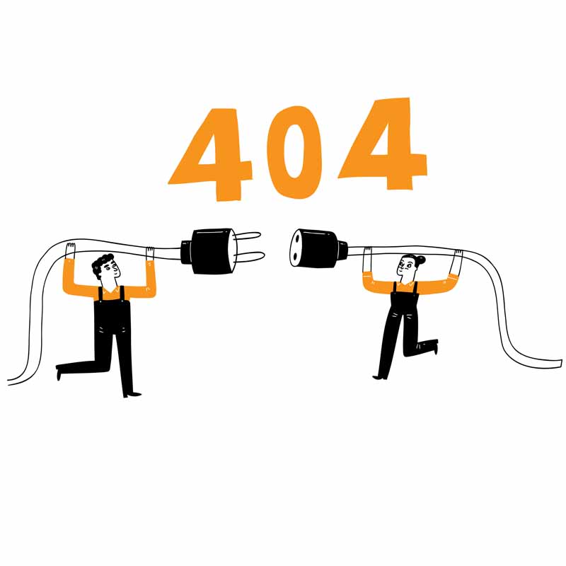 طرح لایه باز ارور 404 و تلاش برای رفع آن