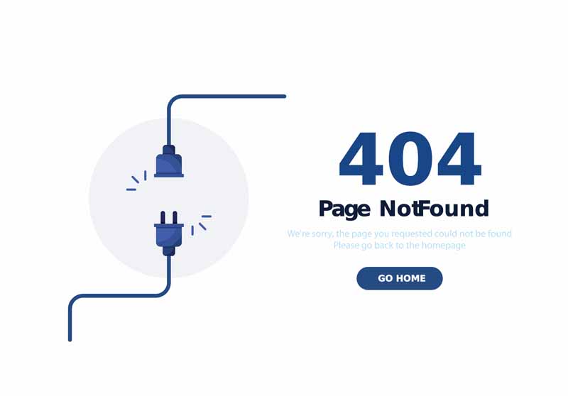 طرح لایه باز ارور 404 و یافت نشدن صفحه