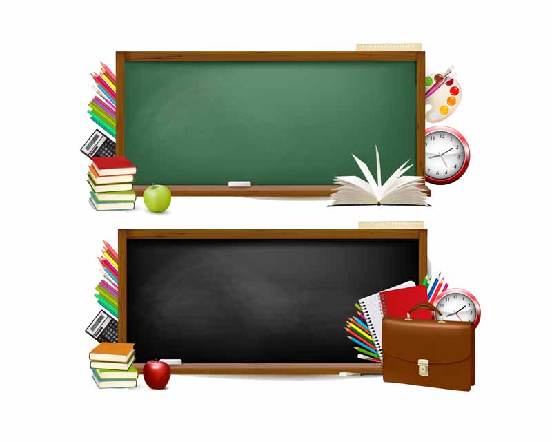 دانلود طرح تخته سیاه های سبز و مشکی