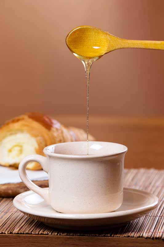 عکس زیبا از صبحانه با چای و عسل