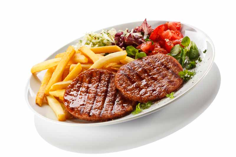 عکس لارج فرمت از دو تکه استیک