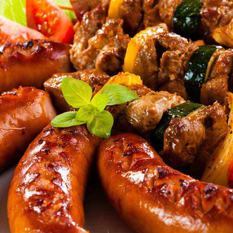 عکس لارج فرمت از سوسیس و ششلیک