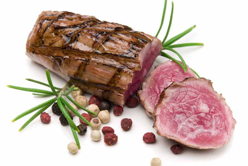 عکس لارج فرمت از گوشت نیم پز