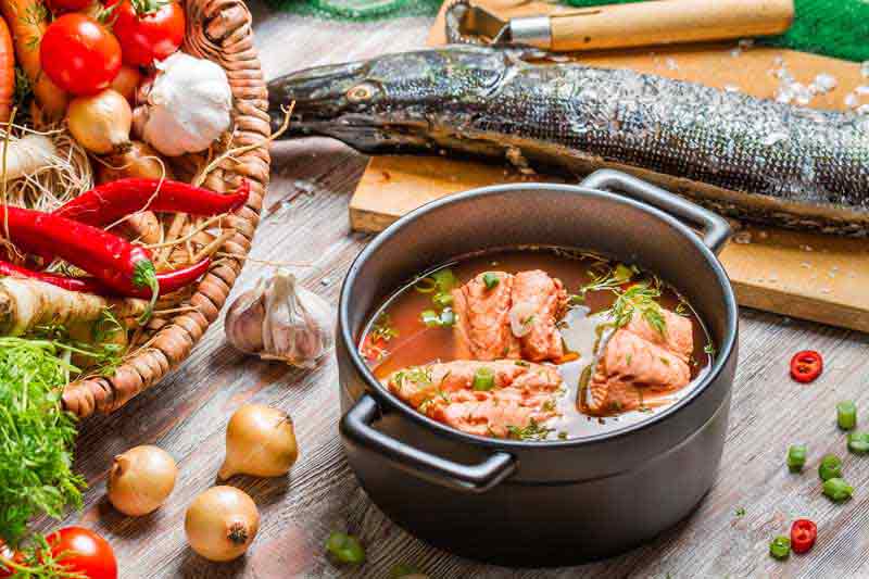 عکس با کیفیت از خوراک ماهی