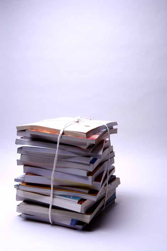تصویر لارج فرمت از بسته بندی کتاب ها