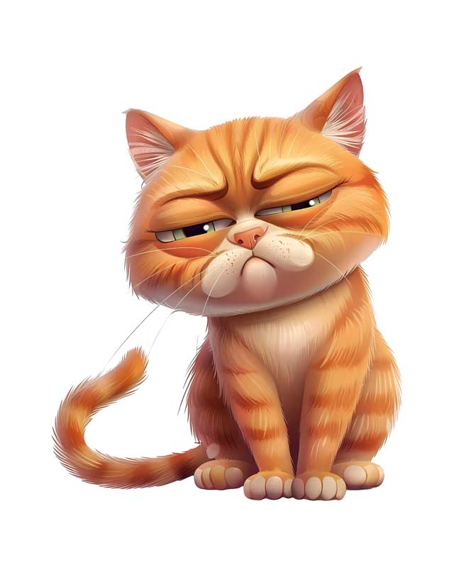دانلود طرح گربه اخمو
