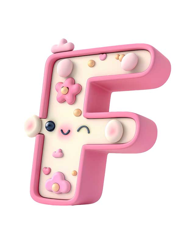 دانلود طرح حرف F