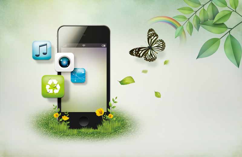 عکس با کیفیت از موبایل و محیط سبز