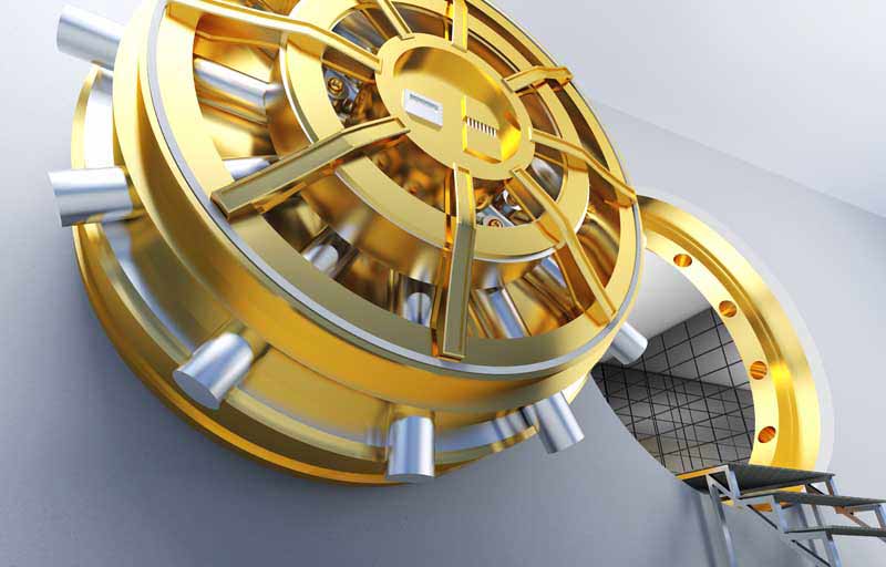 تصویر با کیفیت درب اطاق ایمن