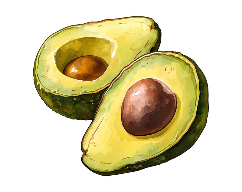 دانلود طرح میوه آووکادو