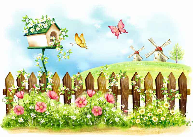 دانلود عکس از نرده های چوبی