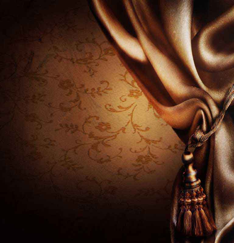 عکس با کیفیت از پرده قهوه ای
