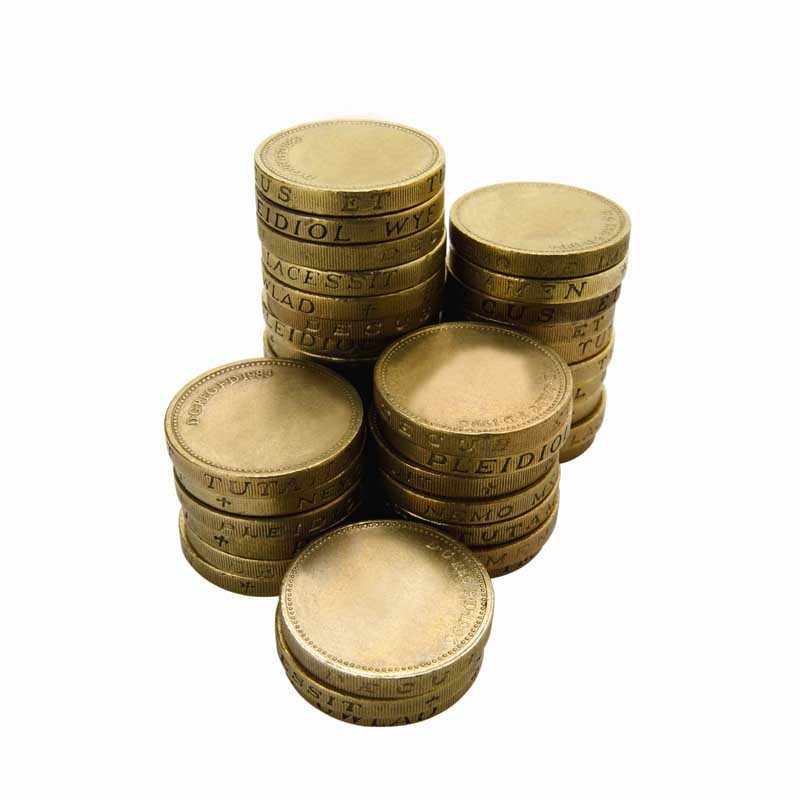 عکس با کیفیت از سکه های یک پوندی