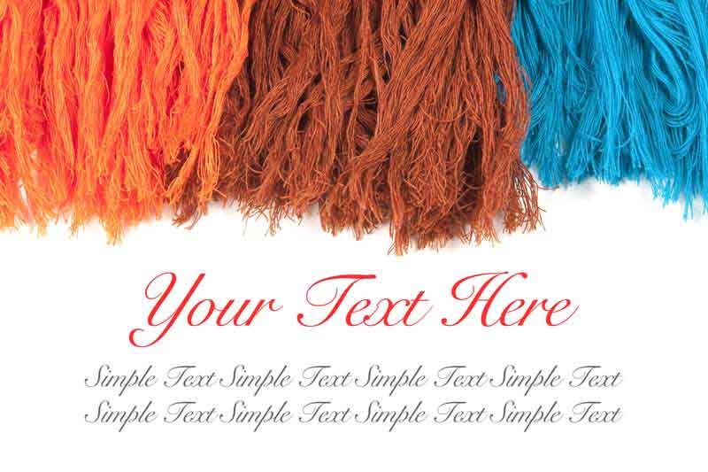 عکس لارج فرمت از نخ تزئین شال