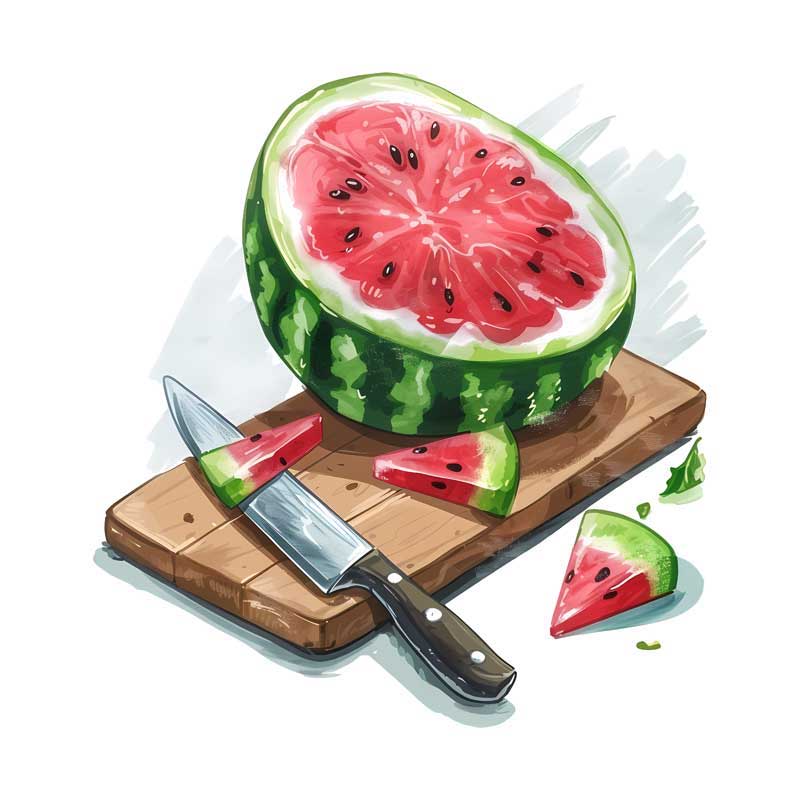 دانلود طرح هندوانه و کارد