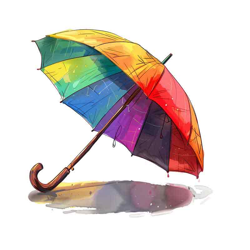 دانلود طرح چتر رنگی