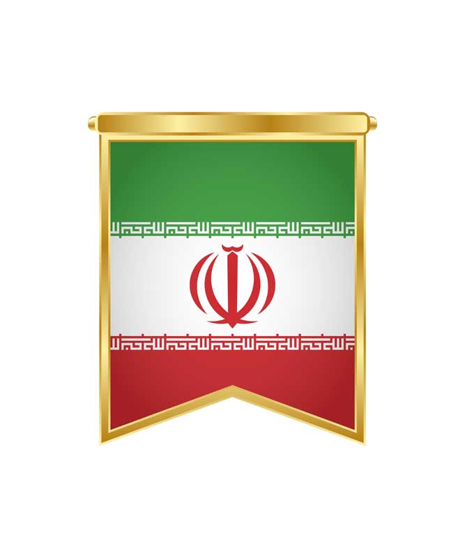 دانلود طرح پرچم دور طلایی ایران