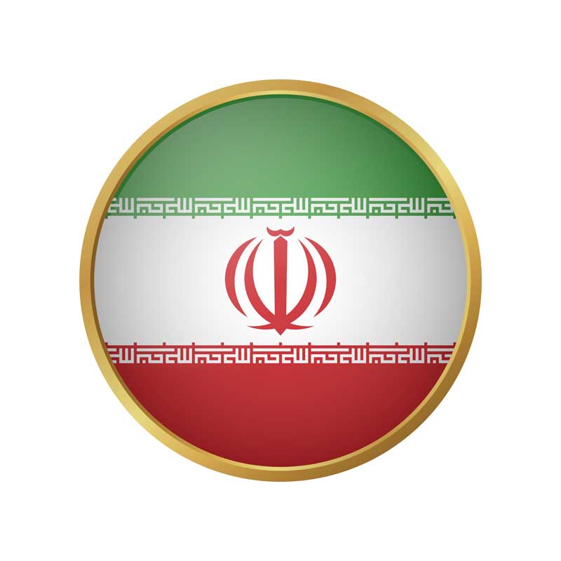 دانلود طرح پرچم گرد دور طلایی