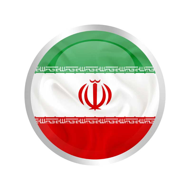 دانلود طرح پرچم گرد دور نقره ای