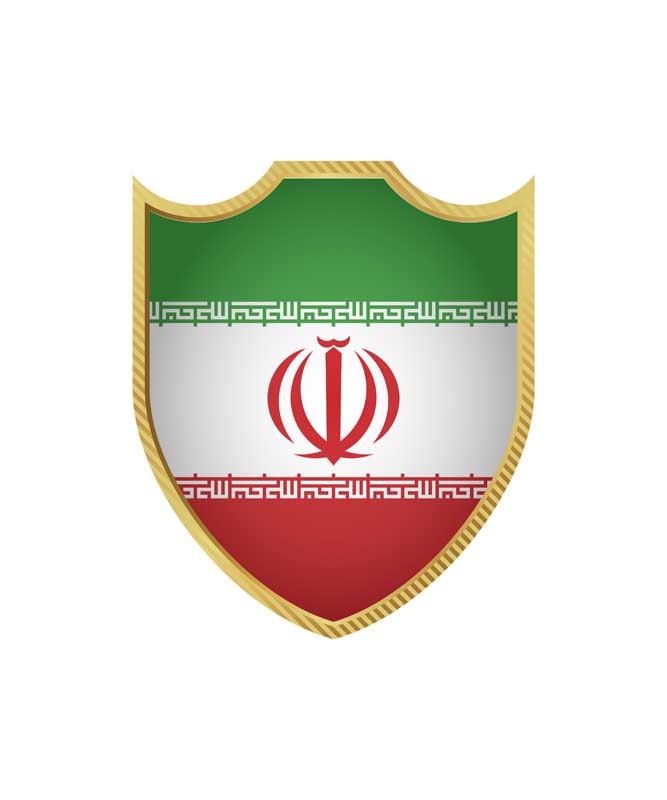 دانلود طرح پرچم با دور طلایی