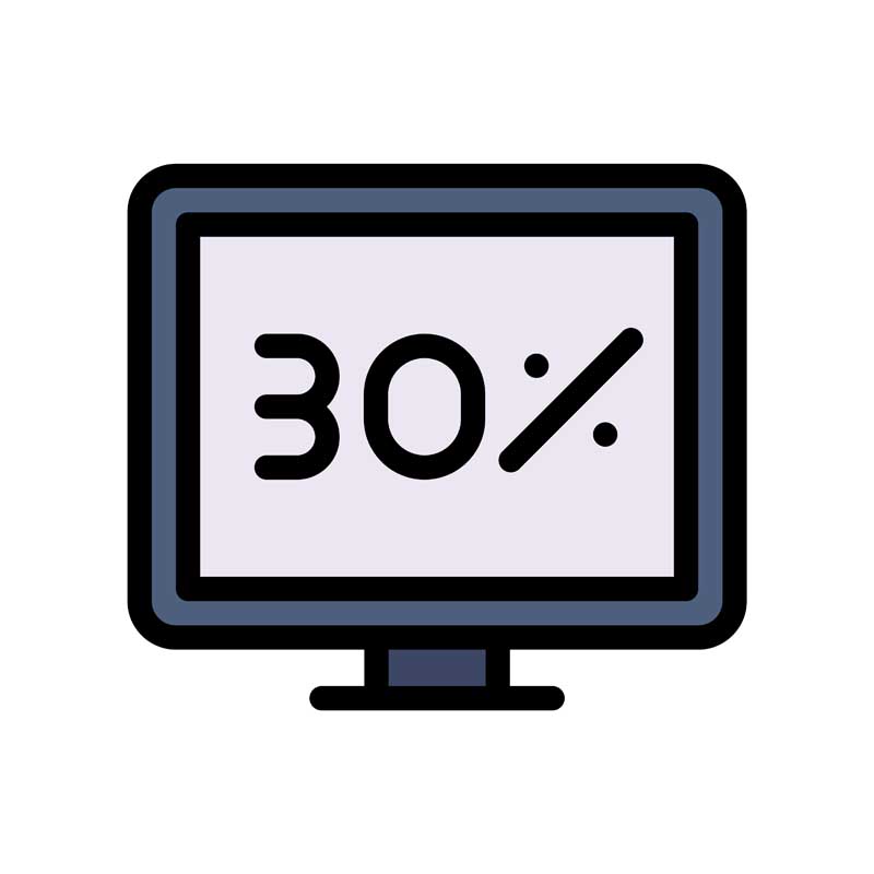 دانلود طرح آیکون 30 درصد
