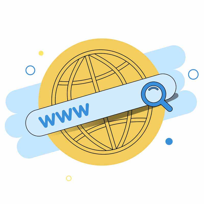 طرح لایه باز نوار جستجو اینترنت
