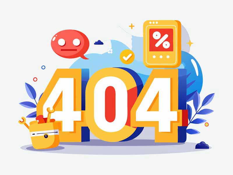 طرح لایه باز خطا 404 اینترنت