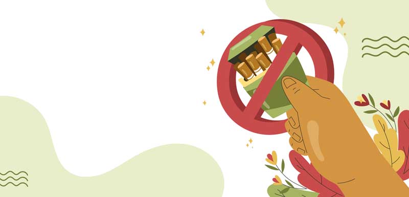 طرح لایه باز پس زمینه سیگار ممنوع