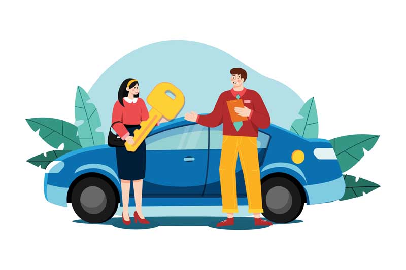 دانلود وکتور مفهومی خرید ماشین