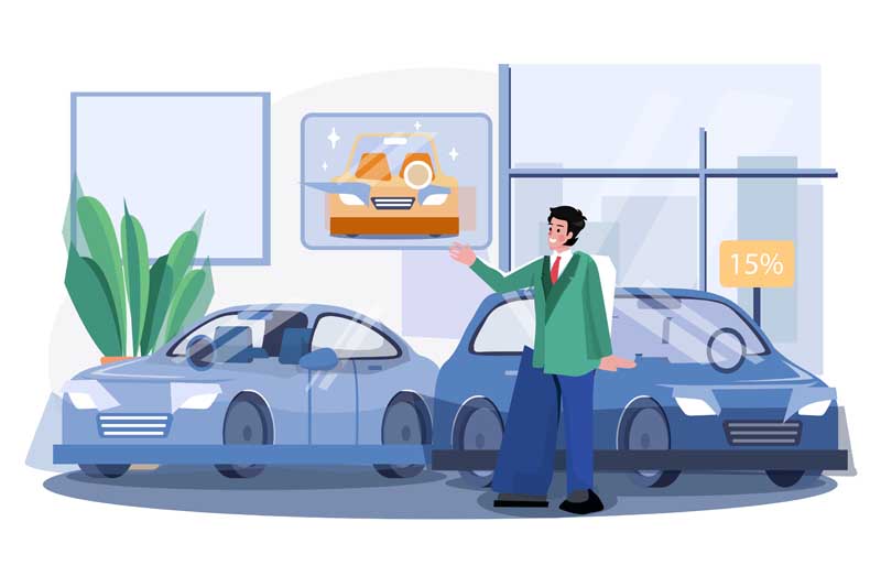 دانلود وکتور مفهومی بنگاه اتومبیل