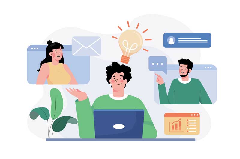 دانلود وکتور مفهومی ایده یابی
