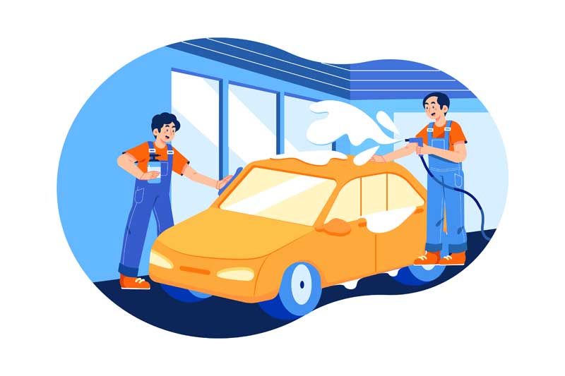 دانلود وکتور مفهومی کارواش