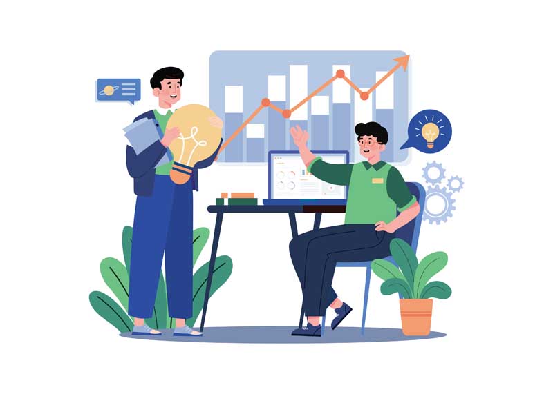 دانلود وکتور مفهومی خلاقیت کاری