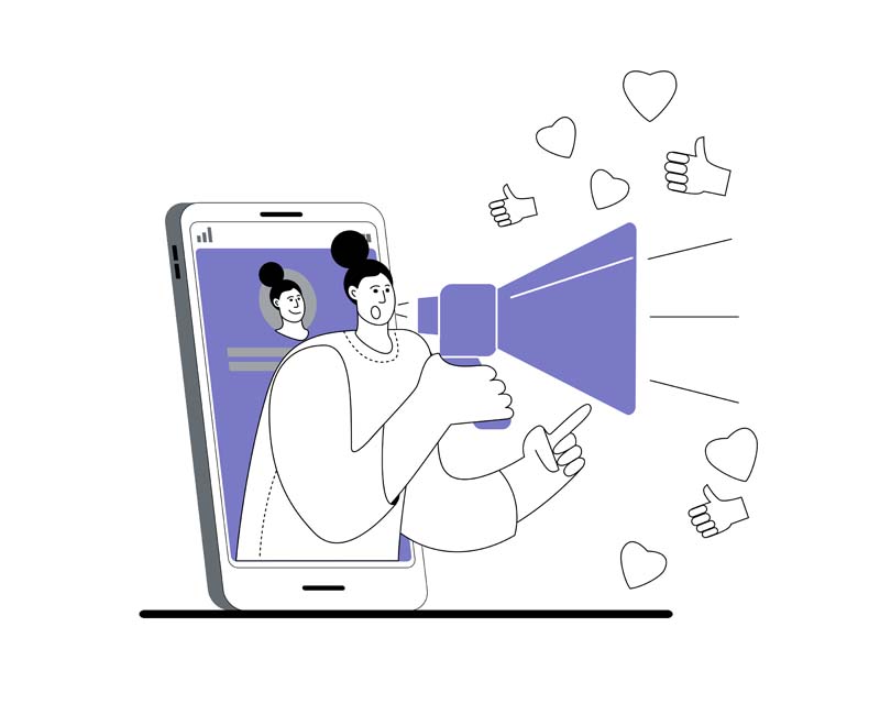 دانلود وکتور مفهومی تبلیغات اینترنتی