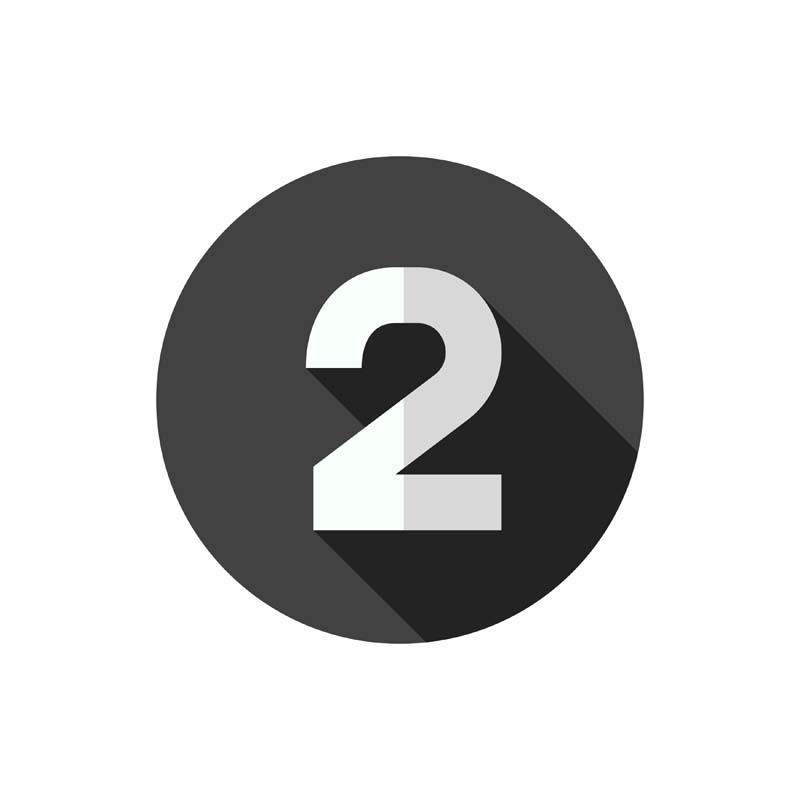 دانلود طرح آیکون عدد 2