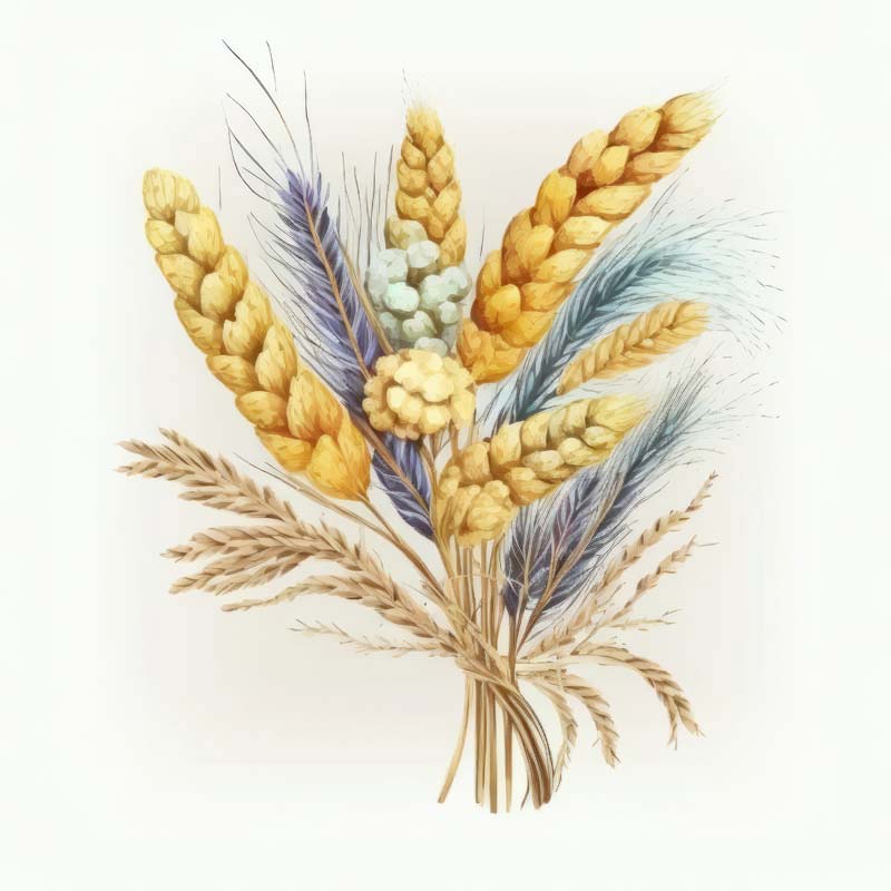 عکس با کیفیت از گندم کارتونی