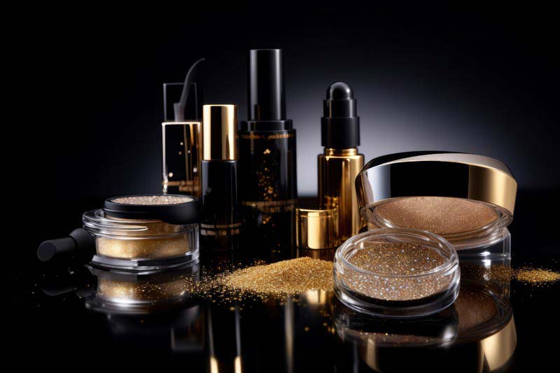 عکس لارج فرمت کرم پودر طلایی